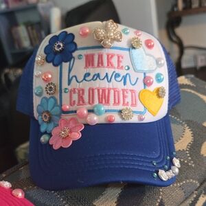 Colorful Adult Cap with Decorative Accents